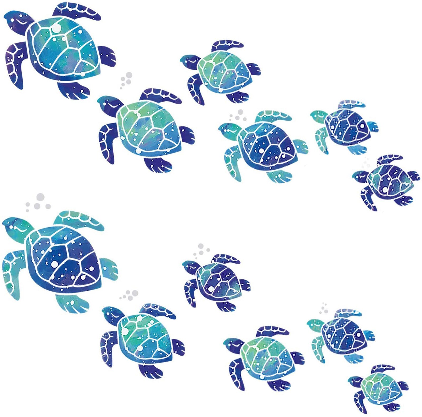 Sea Turtle Wall Stickers for Kids Room babiesdecor.myshopify.com