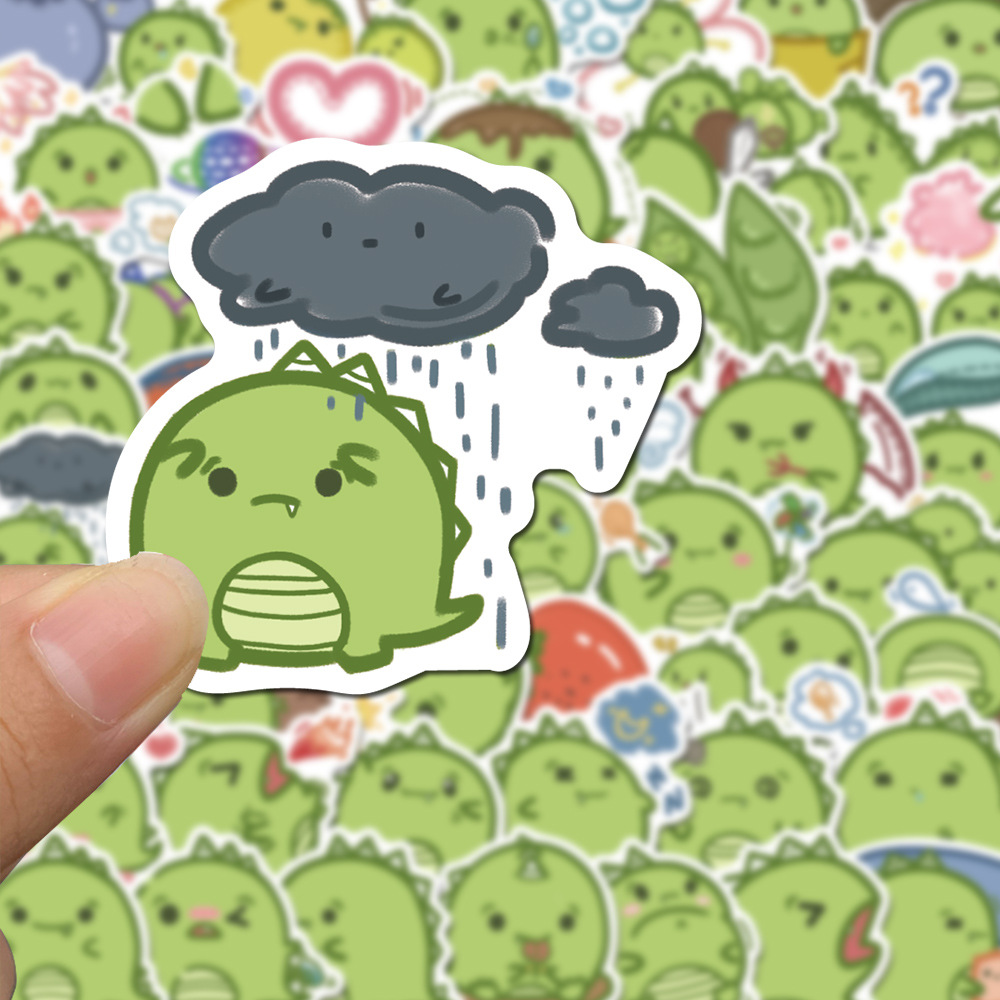 Little Dinosaur Series Fat Dundun Graffiti Sticker babiesdecor.myshopify.com