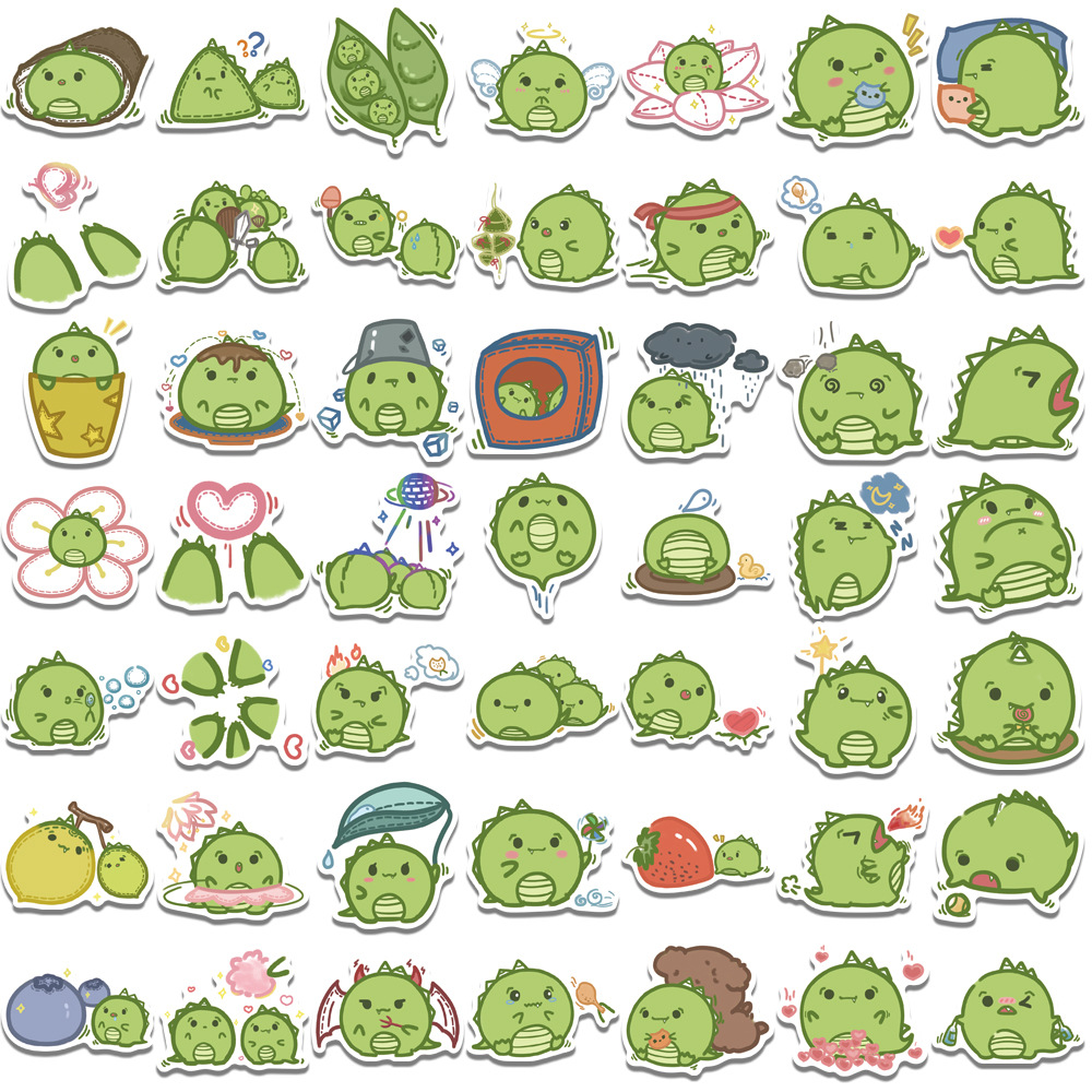 Little Dinosaur Series Fat Dundun Graffiti Sticker babiesdecor.myshopify.com