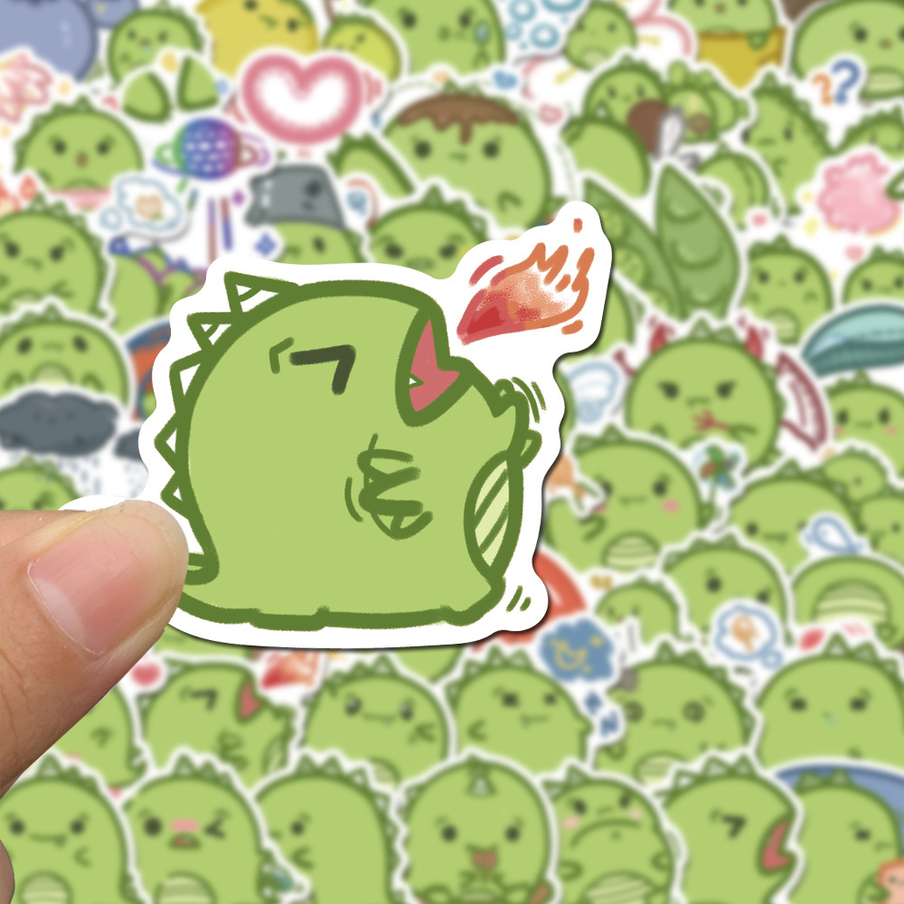 Little Dinosaur Series Fat Dundun Graffiti Sticker babiesdecor.myshopify.com