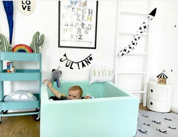 Kids Square Foam Ball pit | Kids Baby Ocean Balls Pools babiesdecor.myshopify.com