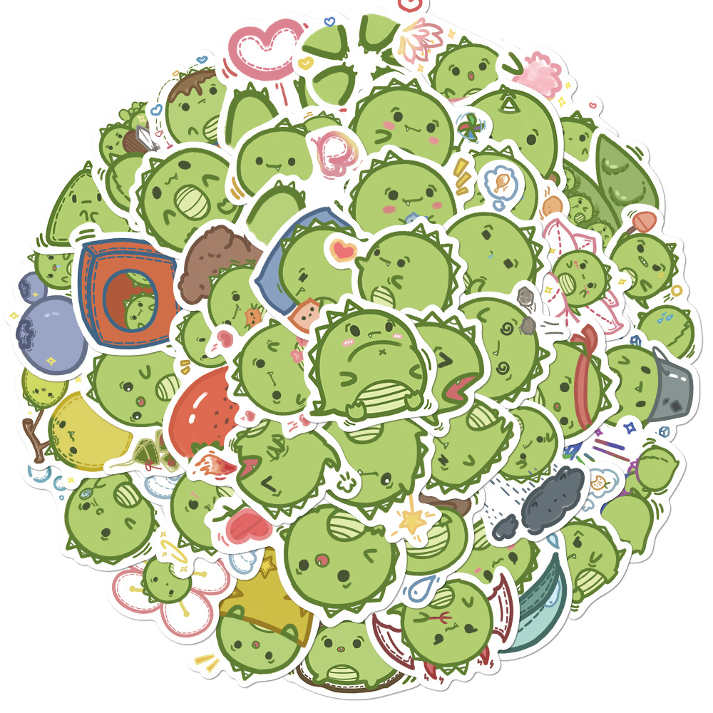 Little Dinosaur Series Fat Dundun Graffiti Sticker babiesdecor.myshopify.com