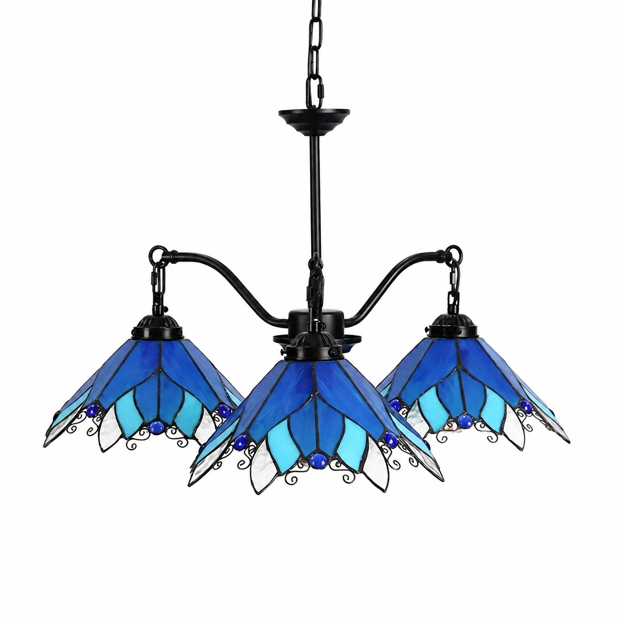 Blauer Kronleuchter